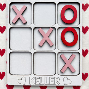 Large Valentine's Day Tic-Tac-Toe Board